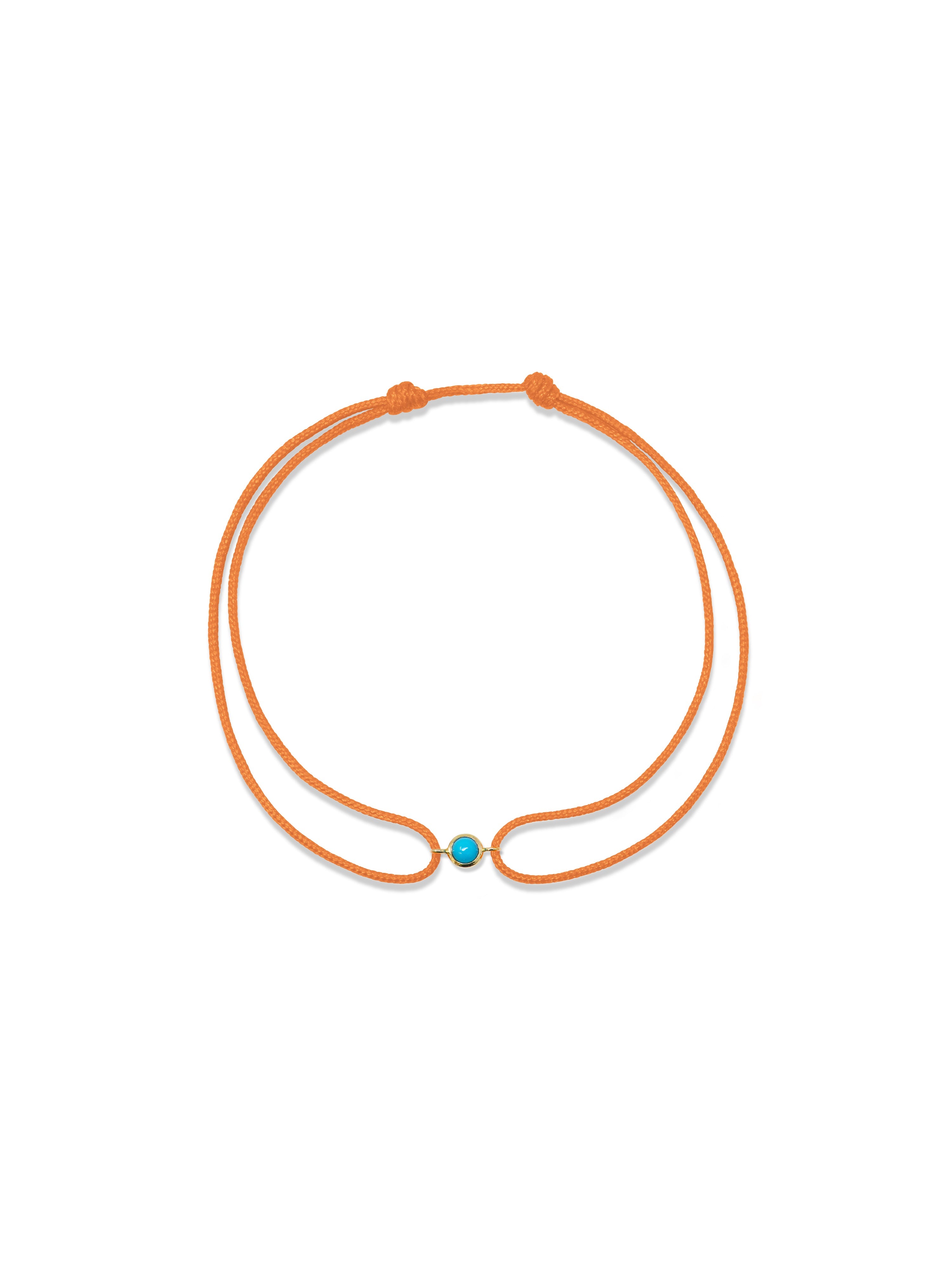 JEWELRY Classique Charm Cabochon Turquoise Bracelet in Orange Anzie