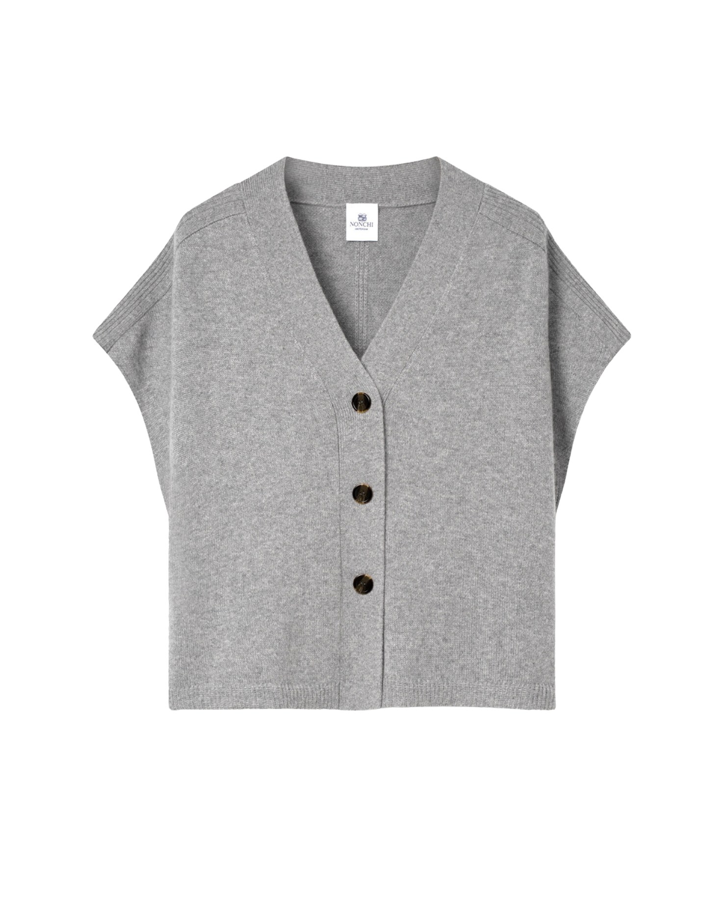 SWEATERS Mistral Cardigan in Derby Grey Nonchi