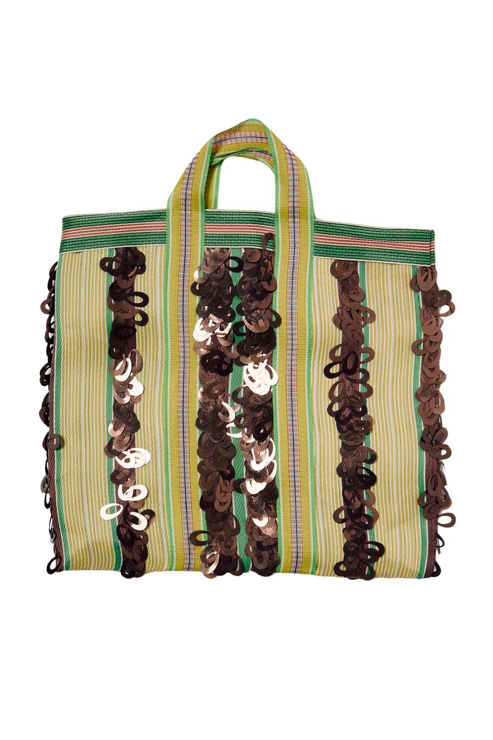 HANDBAGS BRONZE STRIPE HANDBAG Chan Luu