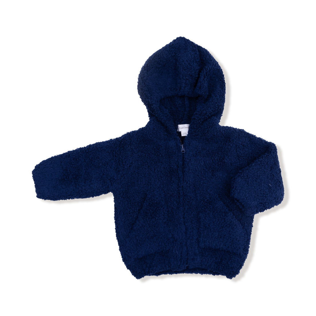 CHILDREN'S APPAREL Baby Chenille Hoodie in Navy Angel Dear