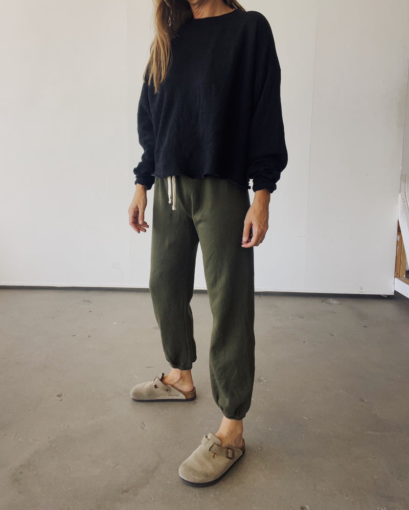 LOUNGE Sweatpants in Olive Hey Gang