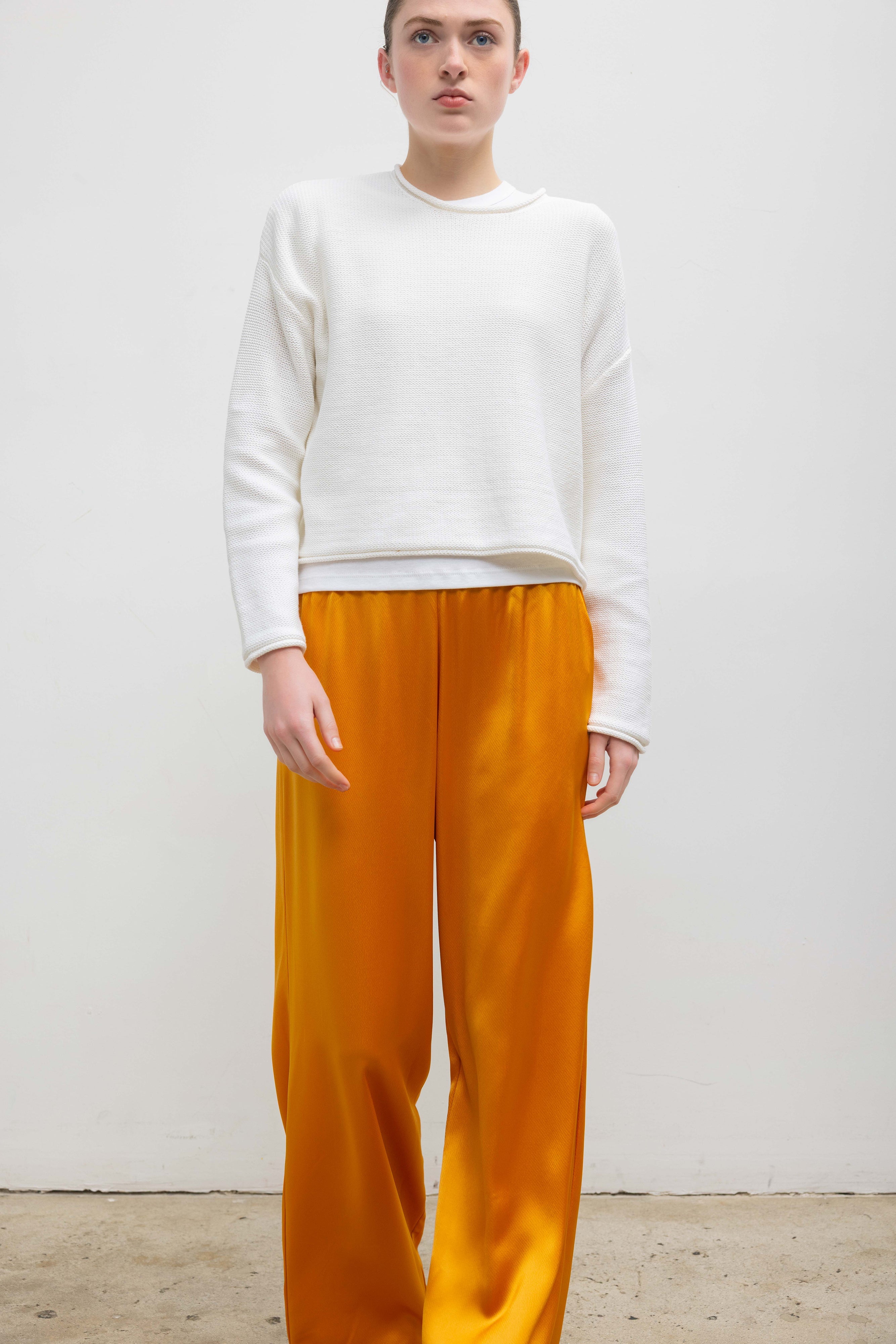 SWEATERS Mae Crewneck in Parchment Leset