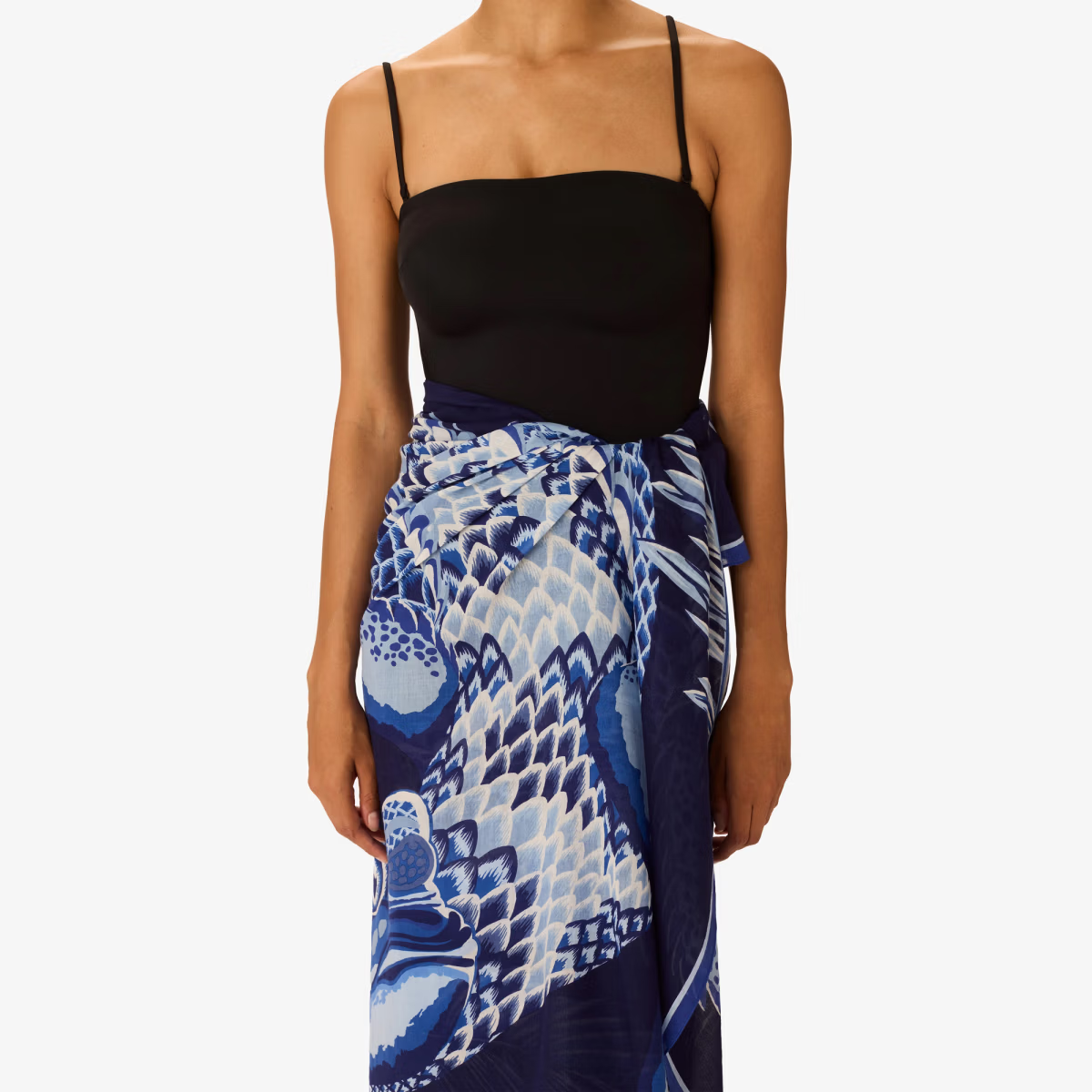 ACCESSORIES Croco Scarf in Navy Inoui Editions