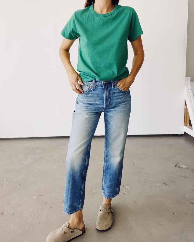 TEES/TANKS THE CREW TEE IN GREEN Hey Gang