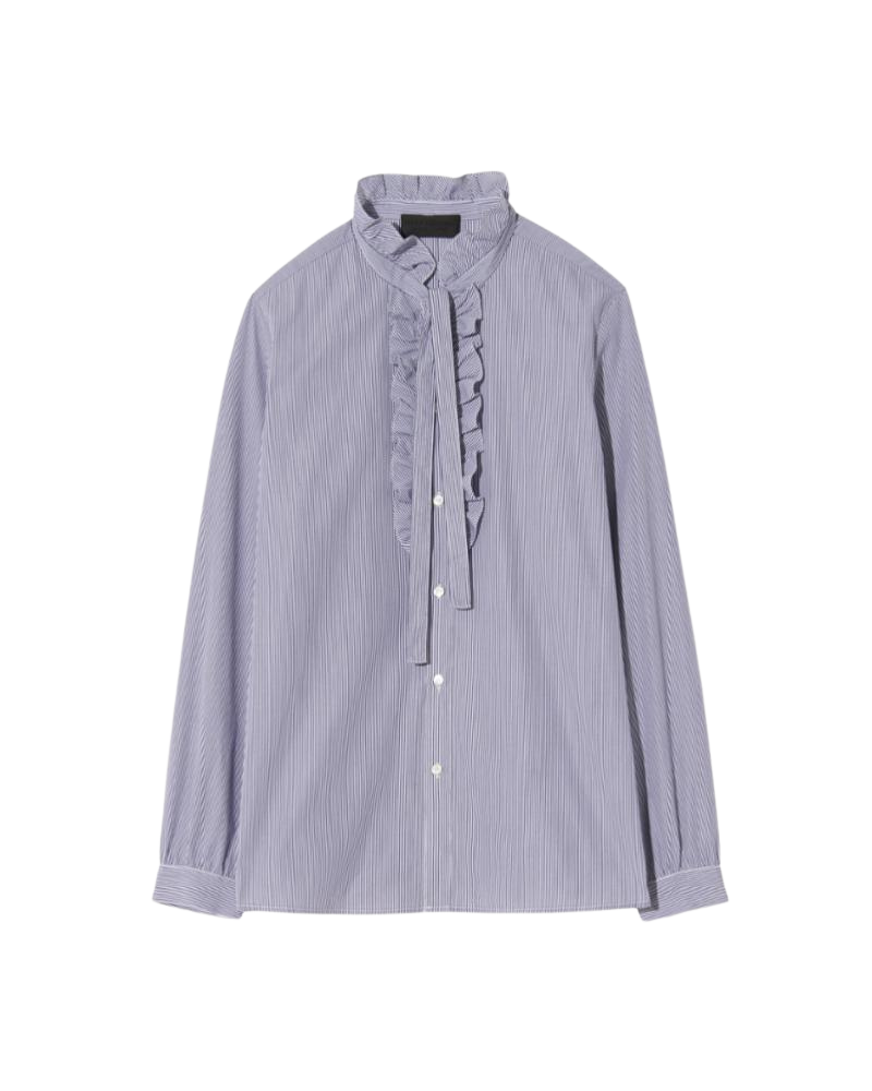 BLOUSES/SHIRTS/TOPS Miera Shirt in Navy Stripe Nili Lotan