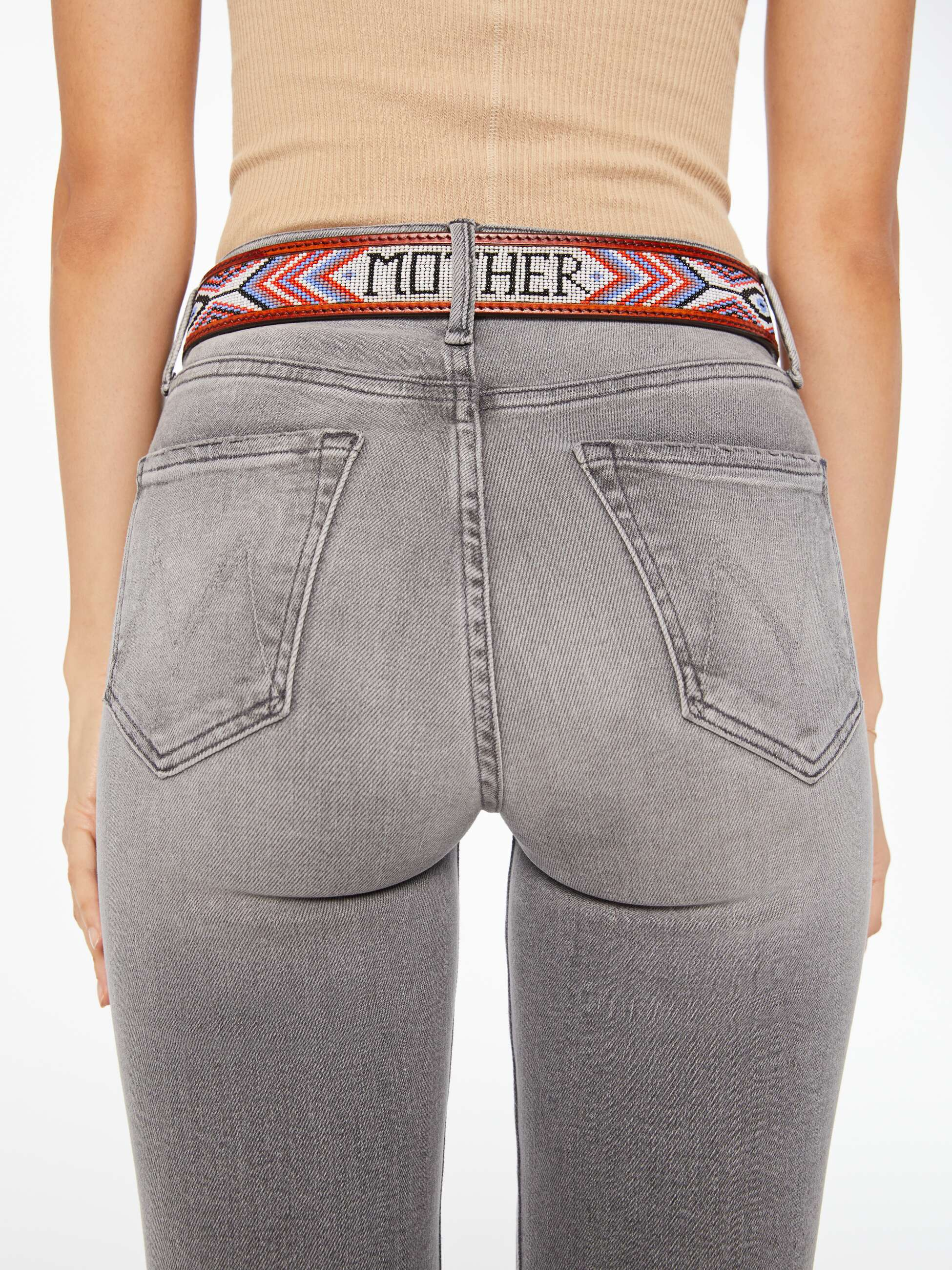 ACCESSORIES The Eye Opener Belt in Brown Mother