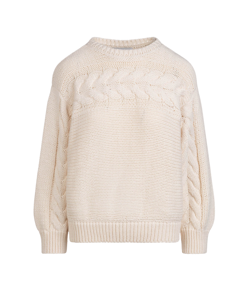 SWEATERS Serin Knit Sweater in Opaline Merlette