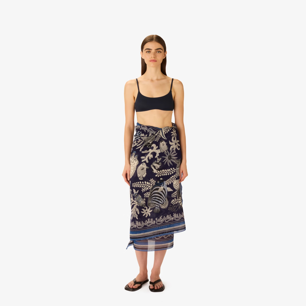 ACCESSORIES Neptune Scarf in Navy Inoui Editions