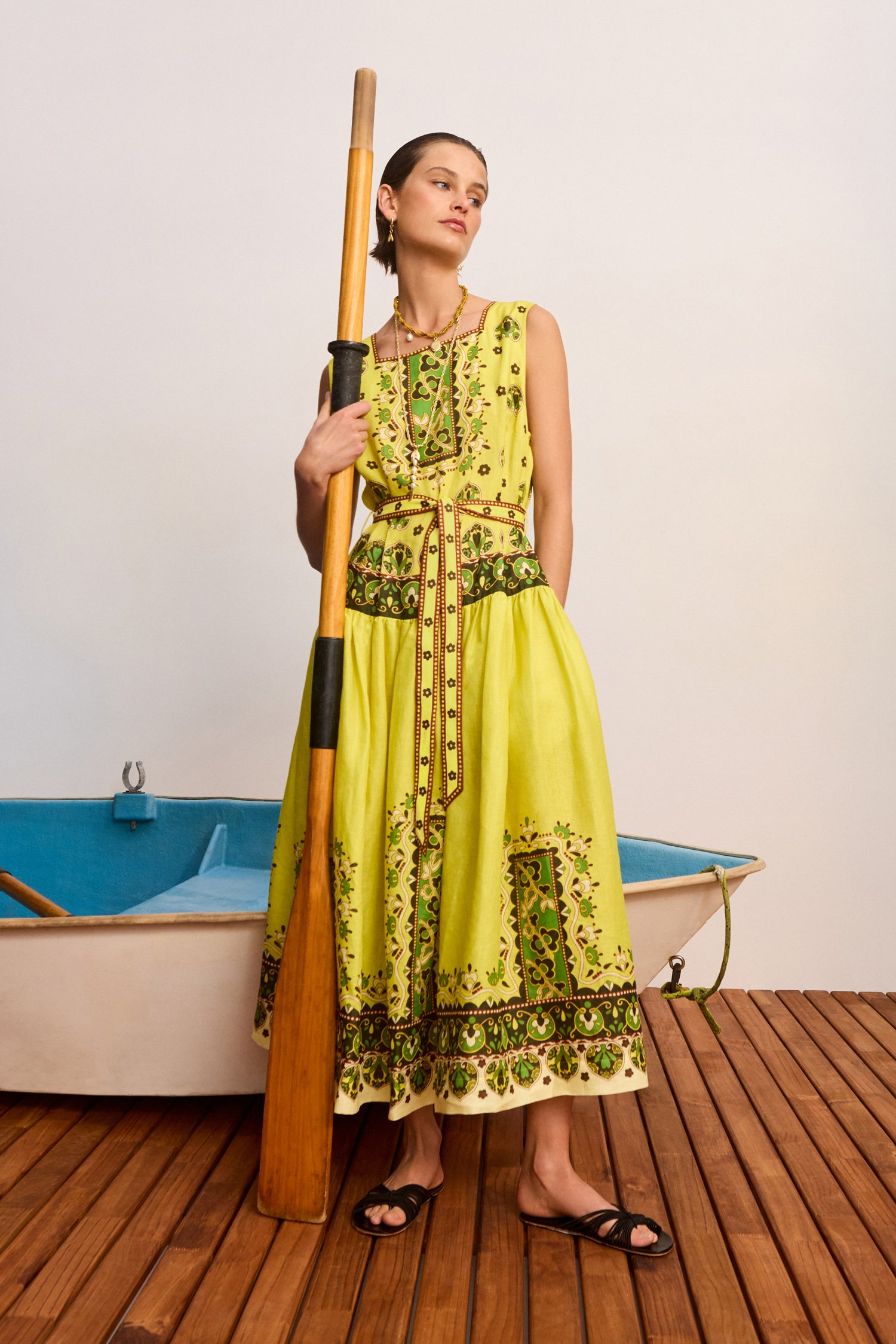 DRESSES/JUMPSUITS Bridgette Midi Dress in Citrus Alemais