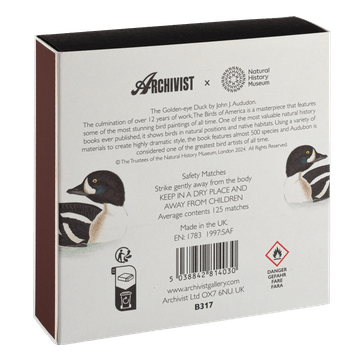 HOME ACCESSORIES The Golden-Eye Duck - Safety Matches Archivist Gallery