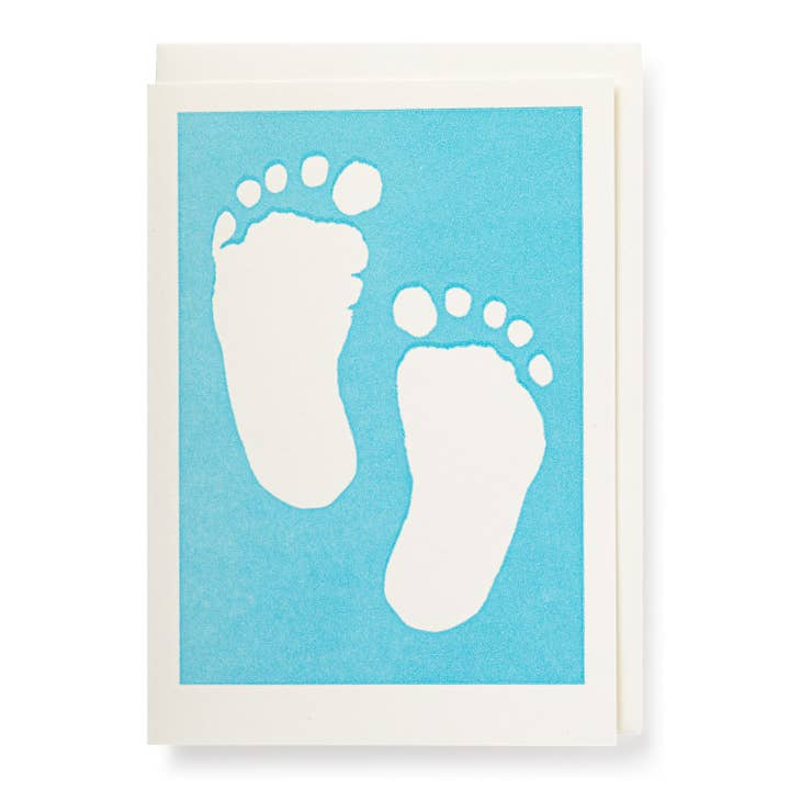 BOOKS/STATIONERY Blue Baby Feet - Notelet Card Archivist Gallery