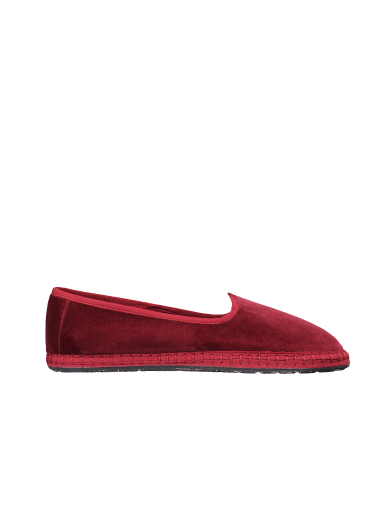 SHOES Meg Flat in Wine Red Flabelus