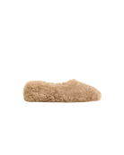 SHOES Magda Bouclette Flat Slipper in Camel Apparis