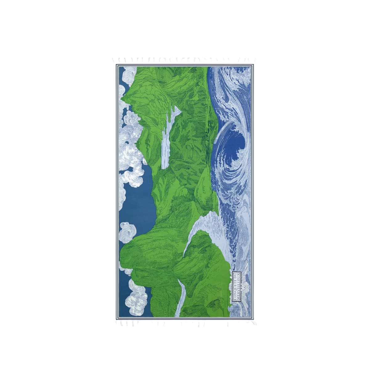 HOME DECOR Balthazar Towel in Blue Inoui Editions