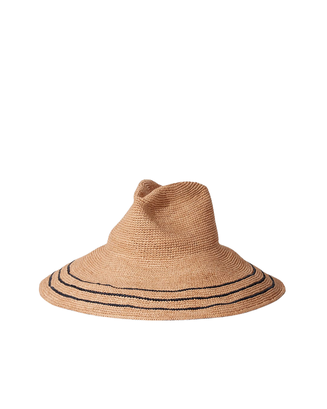 HATS Waverly Hat in Navy/Sand Janessa Leone