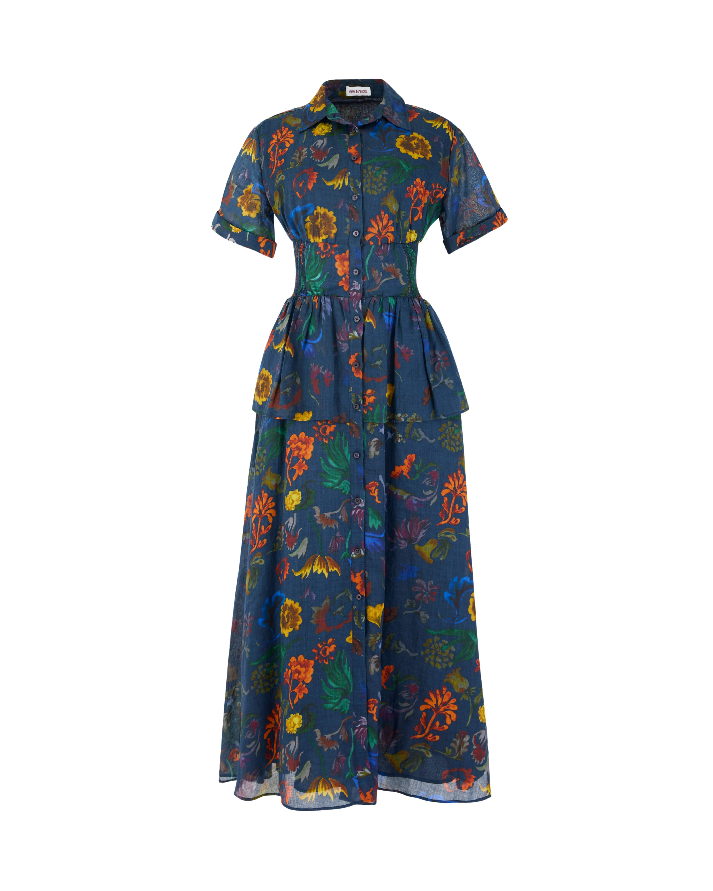 DRESSES/JUMPSUITS Boogie Woogie Bugle Boy Dress in Dark Floral Rosie Assoulin