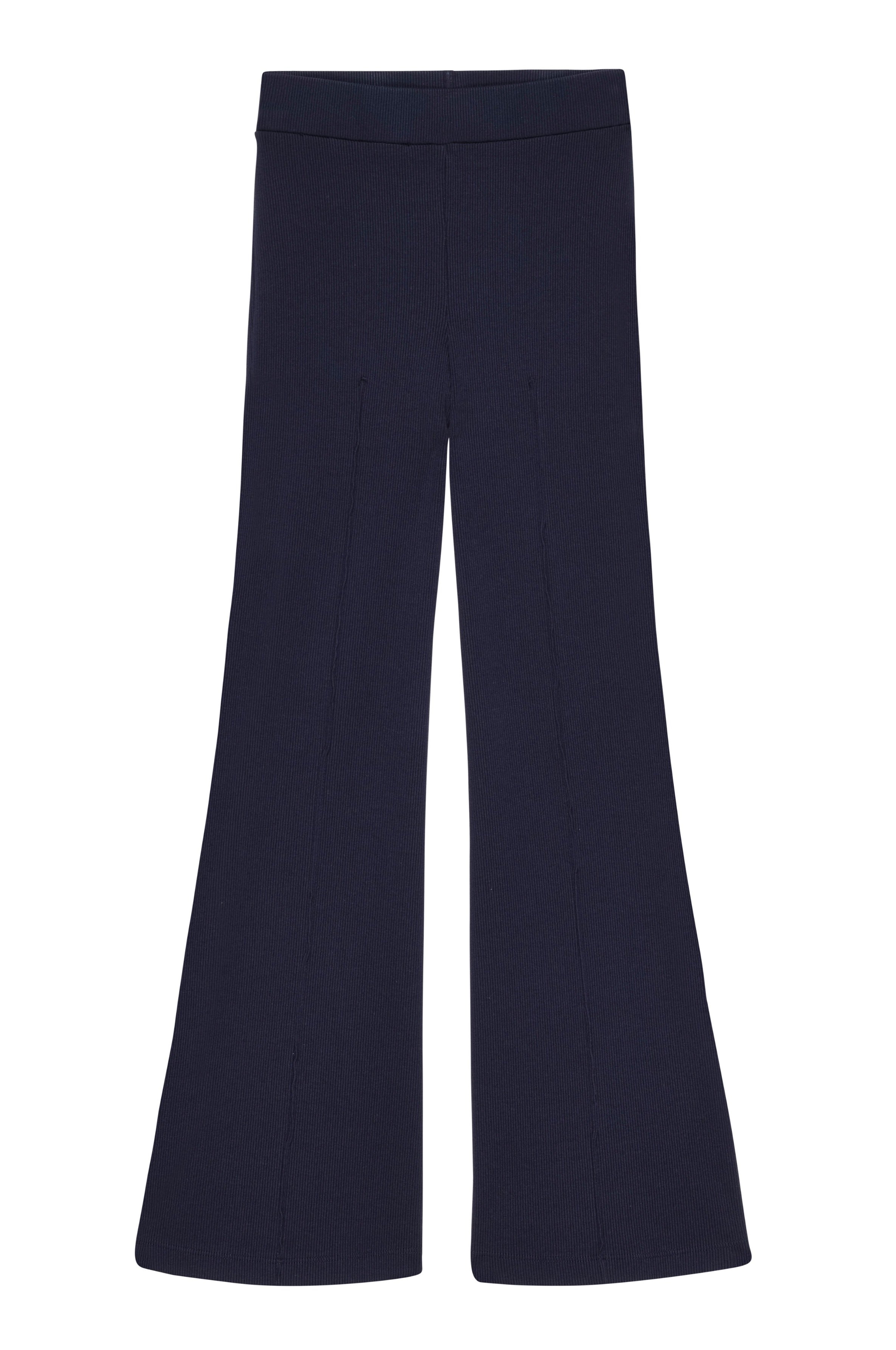 PANTS/SHORTS RIB KICK FLARE IN NAVY Donni