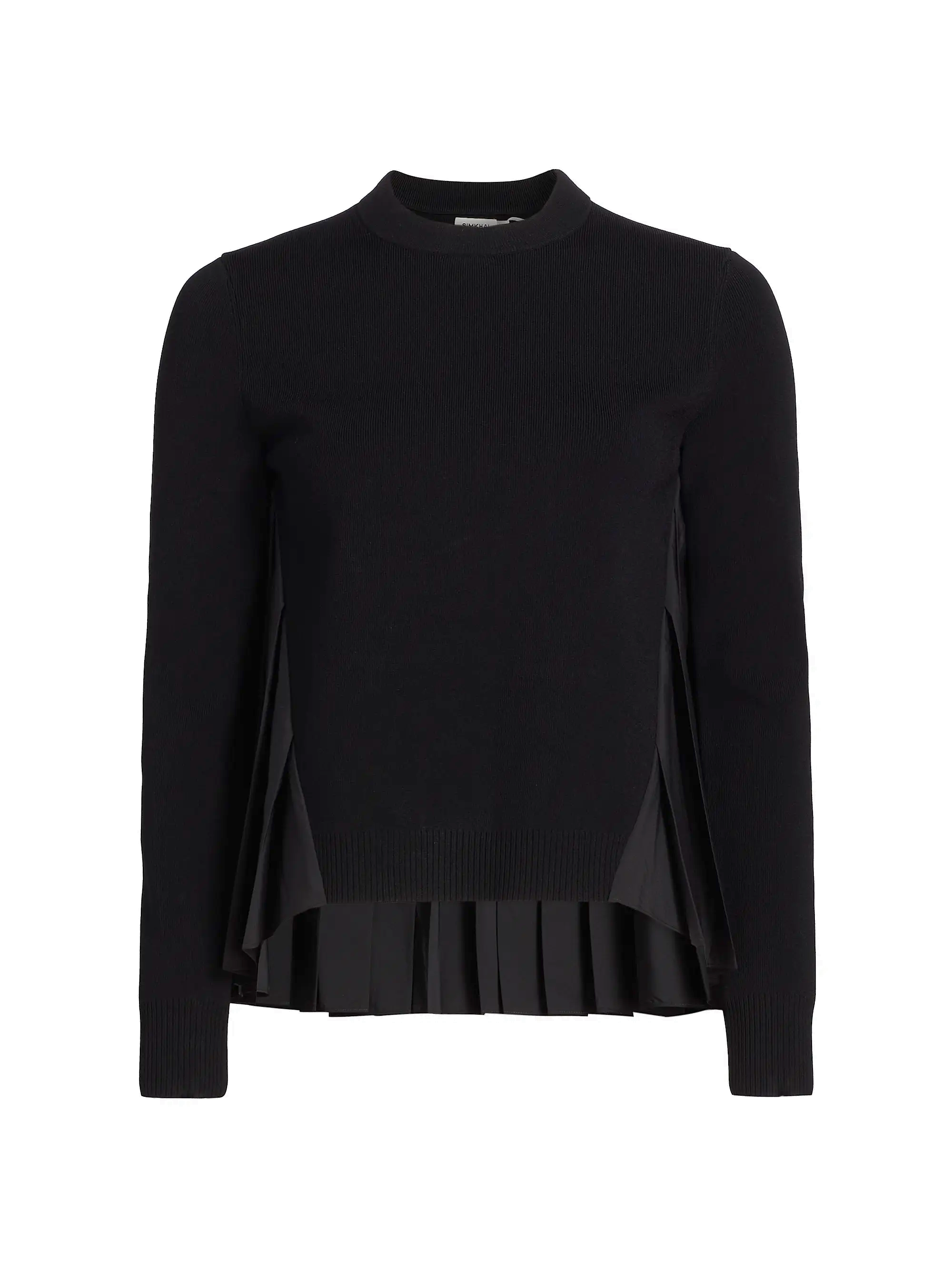 BLOUSES/SHIRTS/TOPS Elanore Pleated Top in Black Simkhai