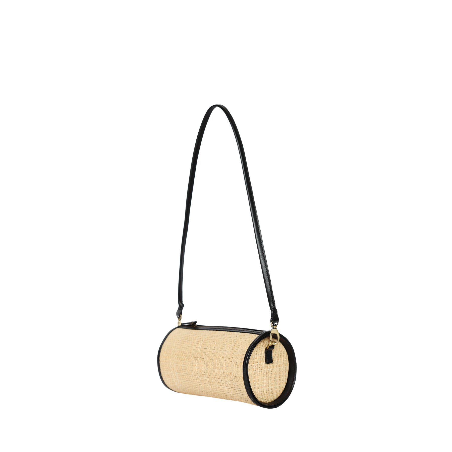 HANDBAGS LILOU HANDBAG IN BLACK RAFFIA Bembien