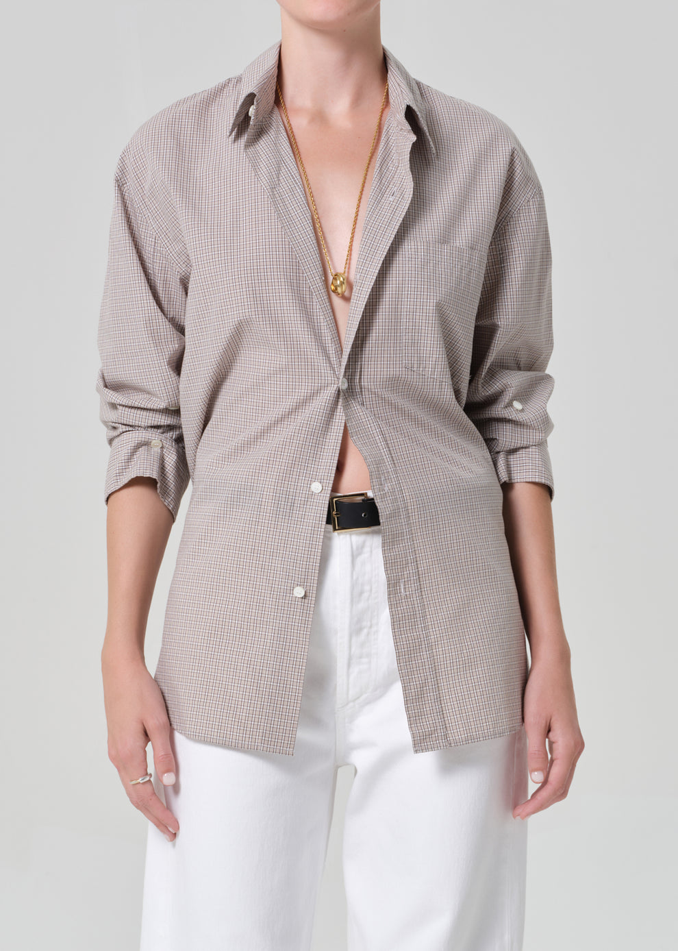 BLOUSES/SHIRTS/TOPS Kayla Shirt in Cardiff Plaid Citizens of Humanity