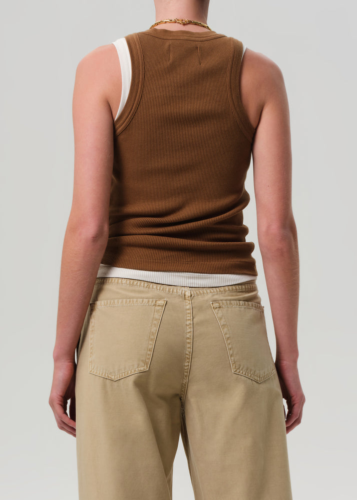 TEES/TANKS Isabel Rib Tank in Manuka Citizens of Humanity