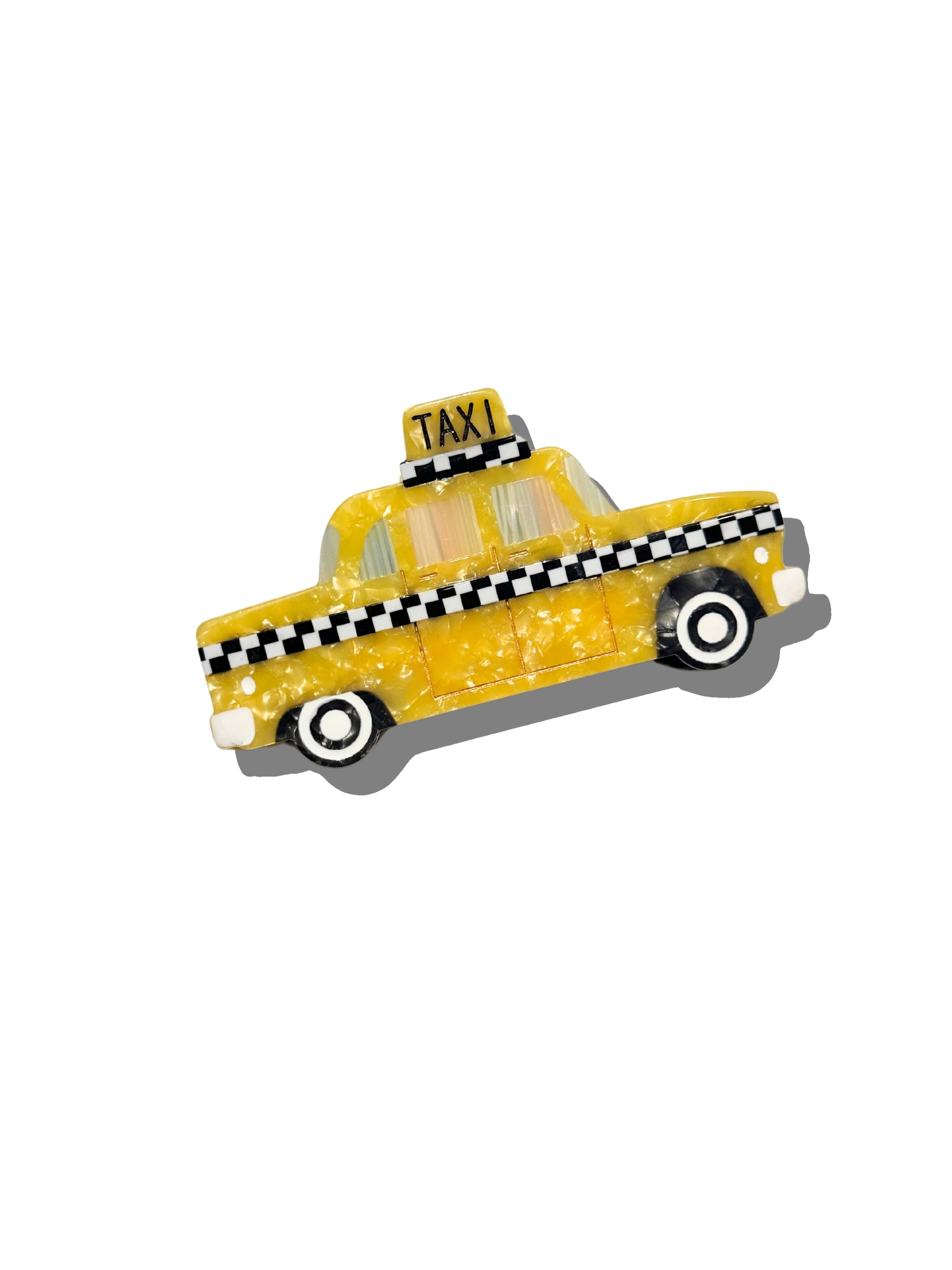ACCESSORIES Yellow Taxi Cab Claw Clip Solar Eclipse