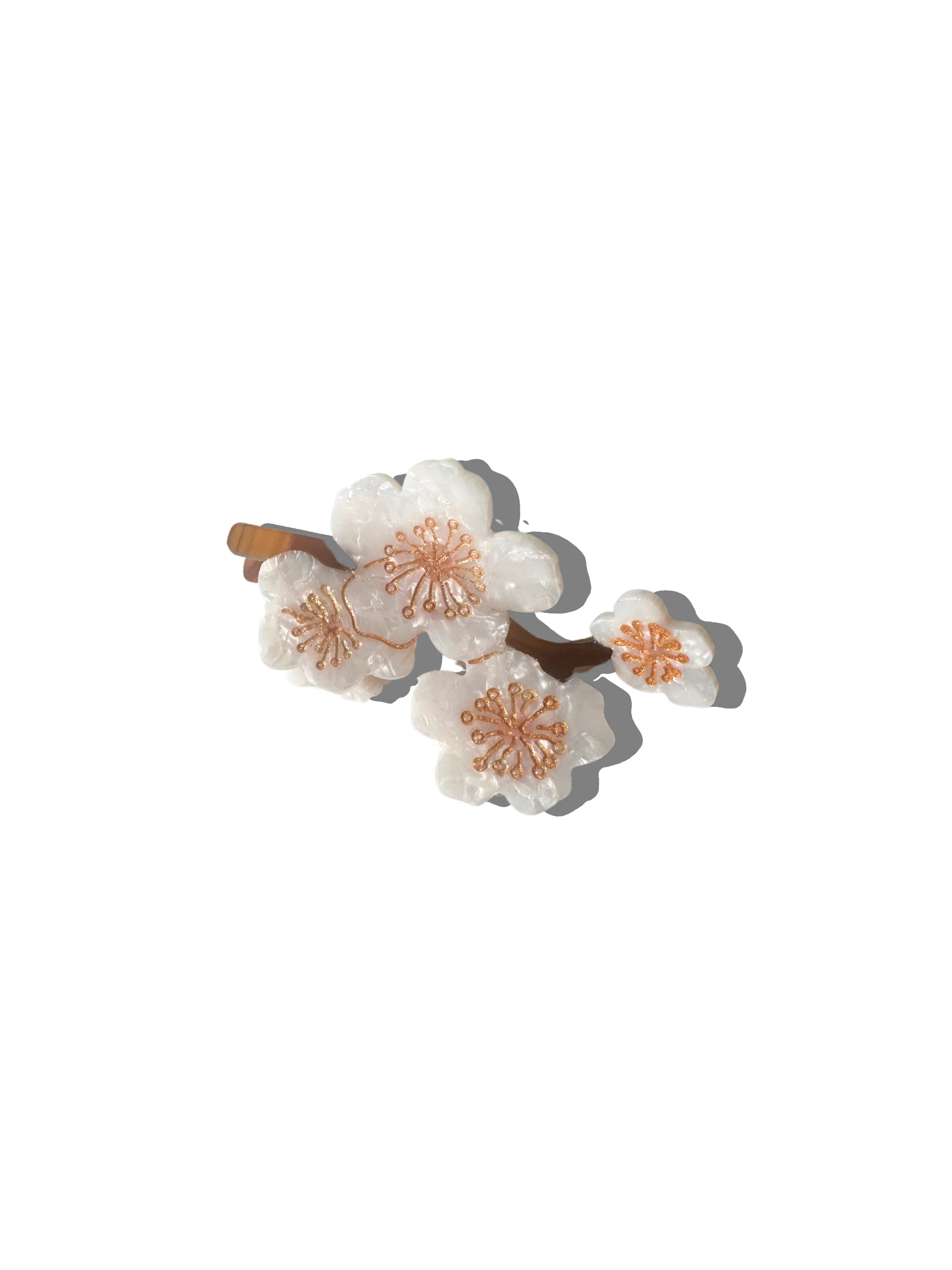 ACCESSORIES Cherry Blossoms Claw Clip in Snow Blossom Solar Eclipse