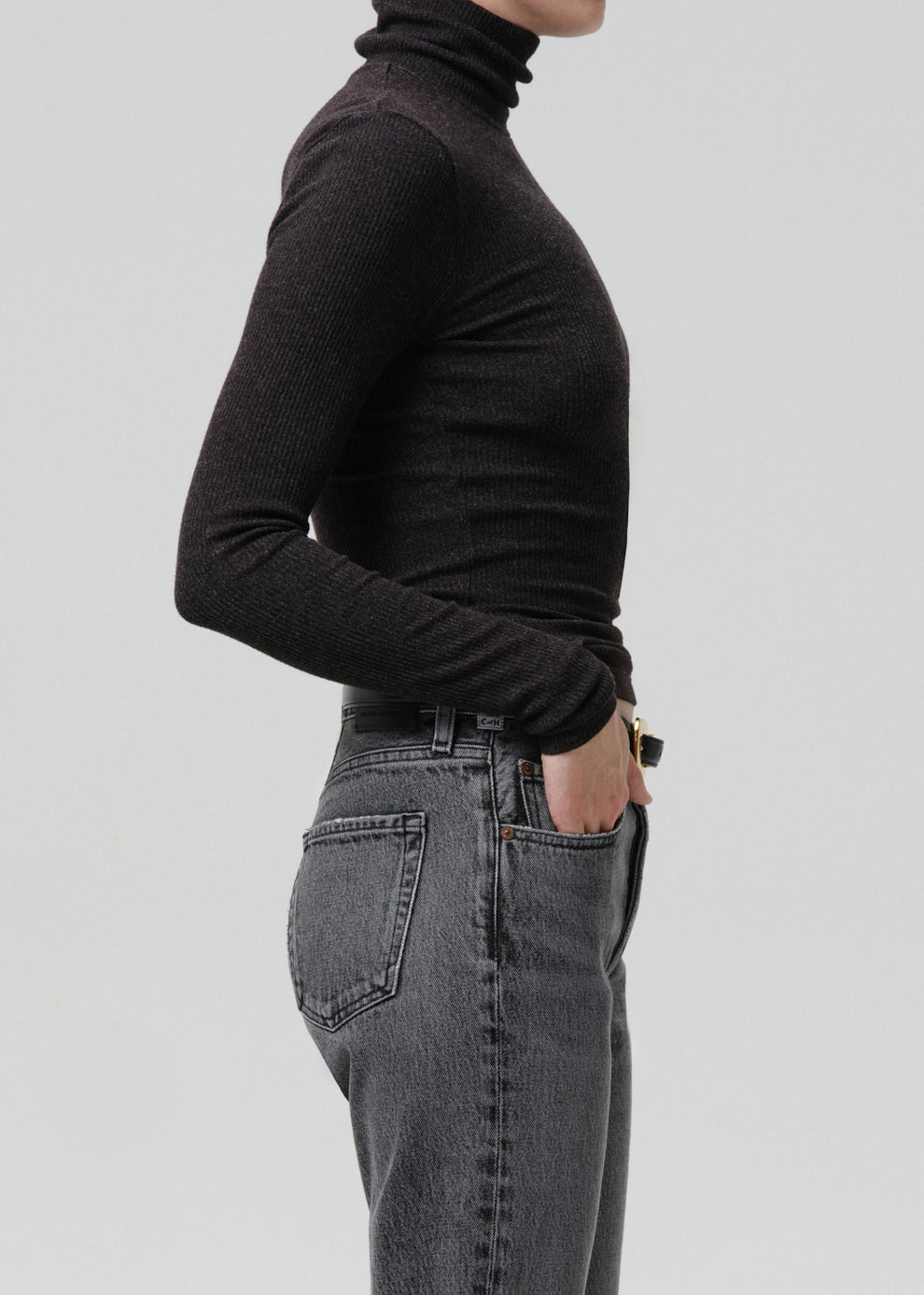 BLOUSES/SHIRTS/TOPS Caradene Turtleneck in Heather Charcoal Citizens of Humanity