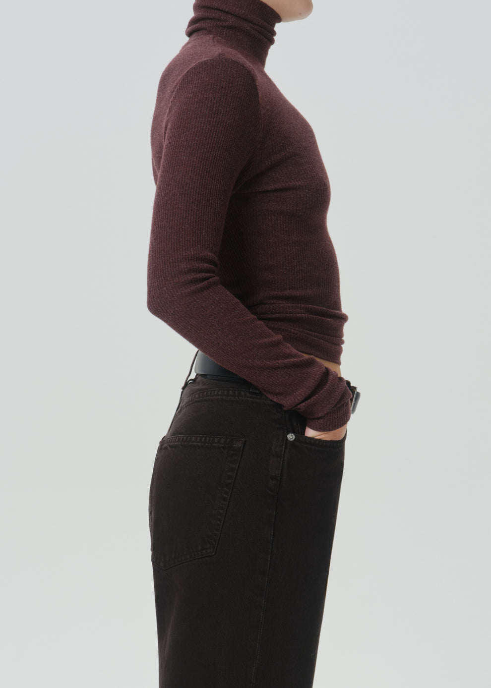 BLOUSES/SHIRTS/TOPS Caradene Turtleneck in Heather Mahogany Citizens of Humanity