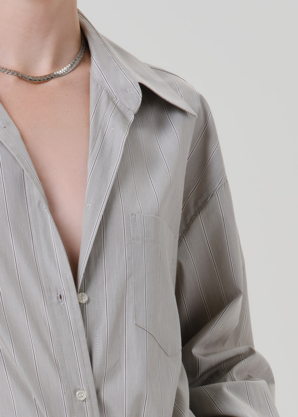 BLOUSES/SHIRTS/TOPS Thea Boyfriend Shirt in Marseille Stripe Citizens of Humanity
