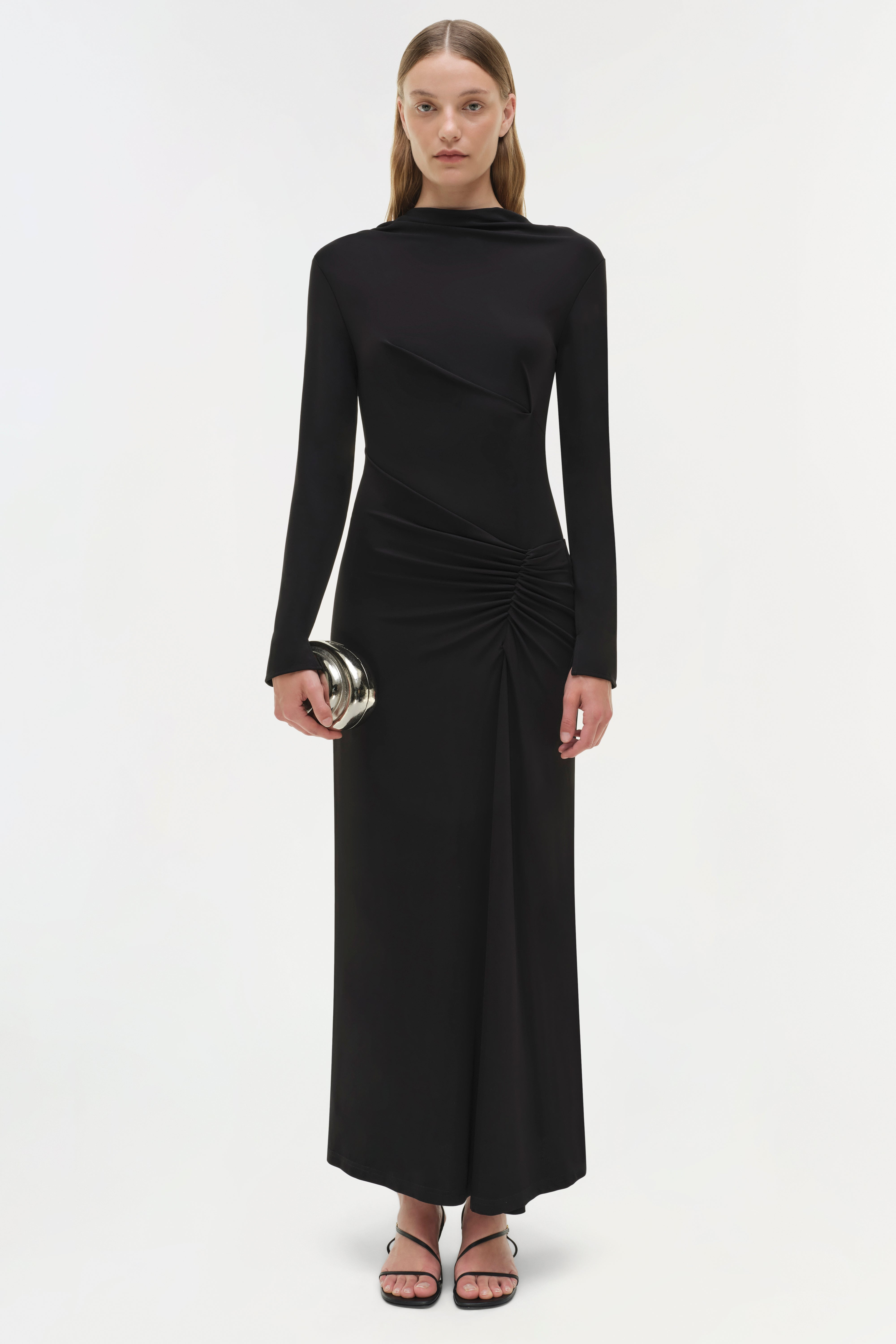 DRESSES/JUMPSUITS Ferrera Midi Dress in Black Simkhai
