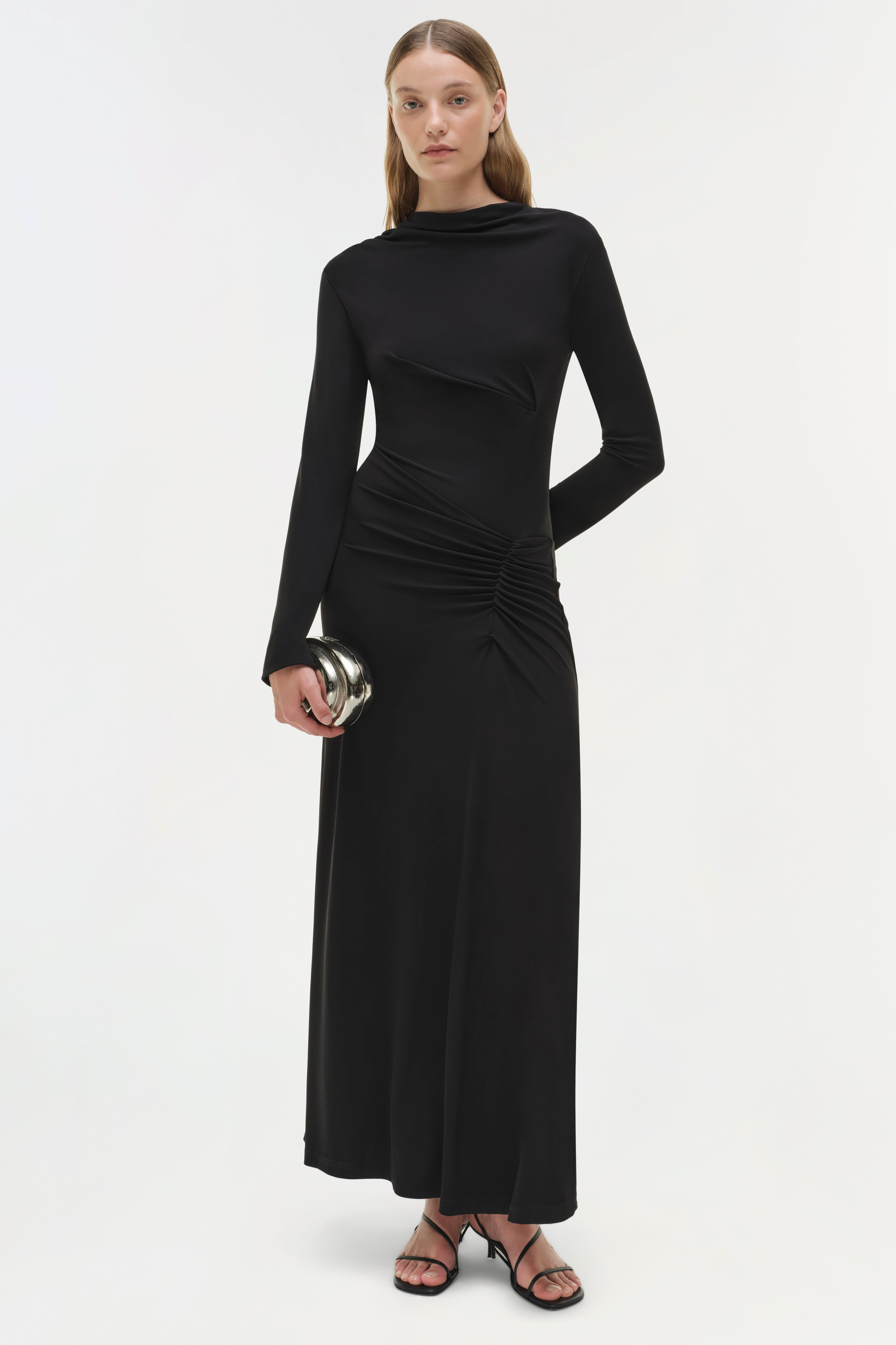 DRESSES/JUMPSUITS Ferrera Midi Dress in Black Simkhai