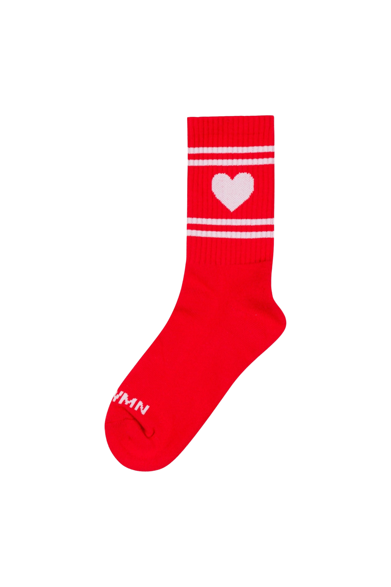ACCESSORIES Heart Logo Crew Socks in Red SPRWMN