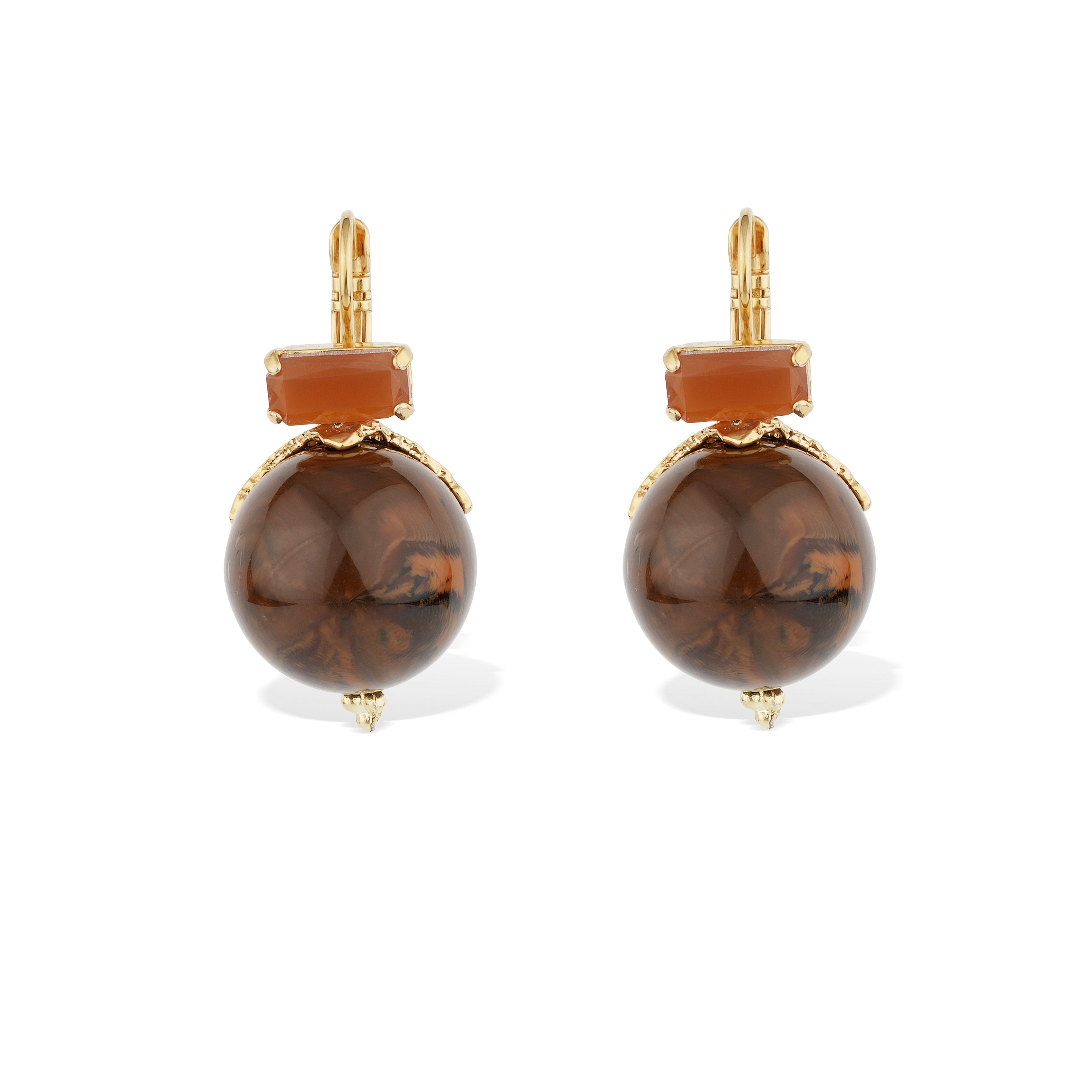 FASHION JEWELRY Decalcia Earring in Brown GAS Bijoux