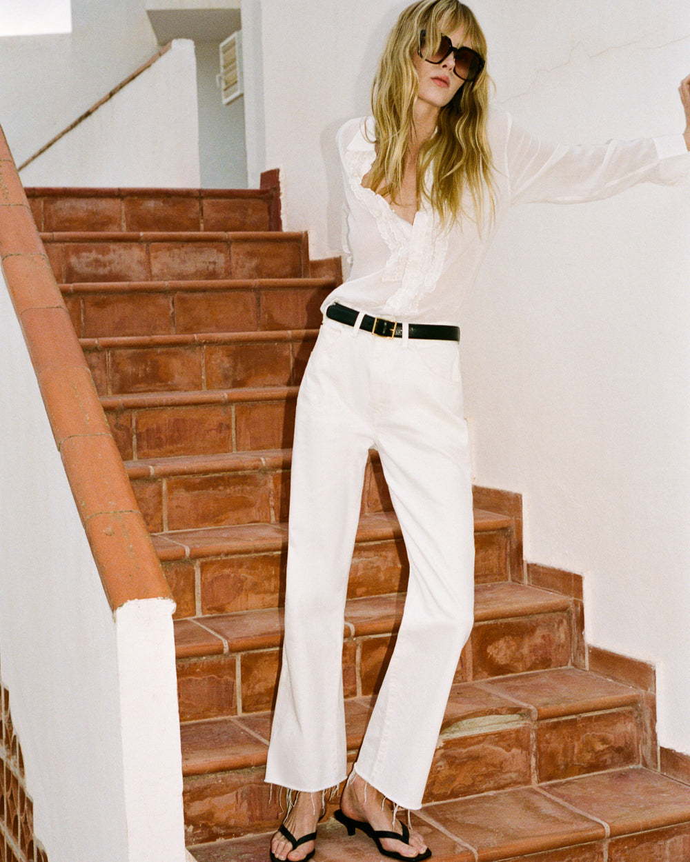 DENIM Calla Jean in Cream Nili Lotan