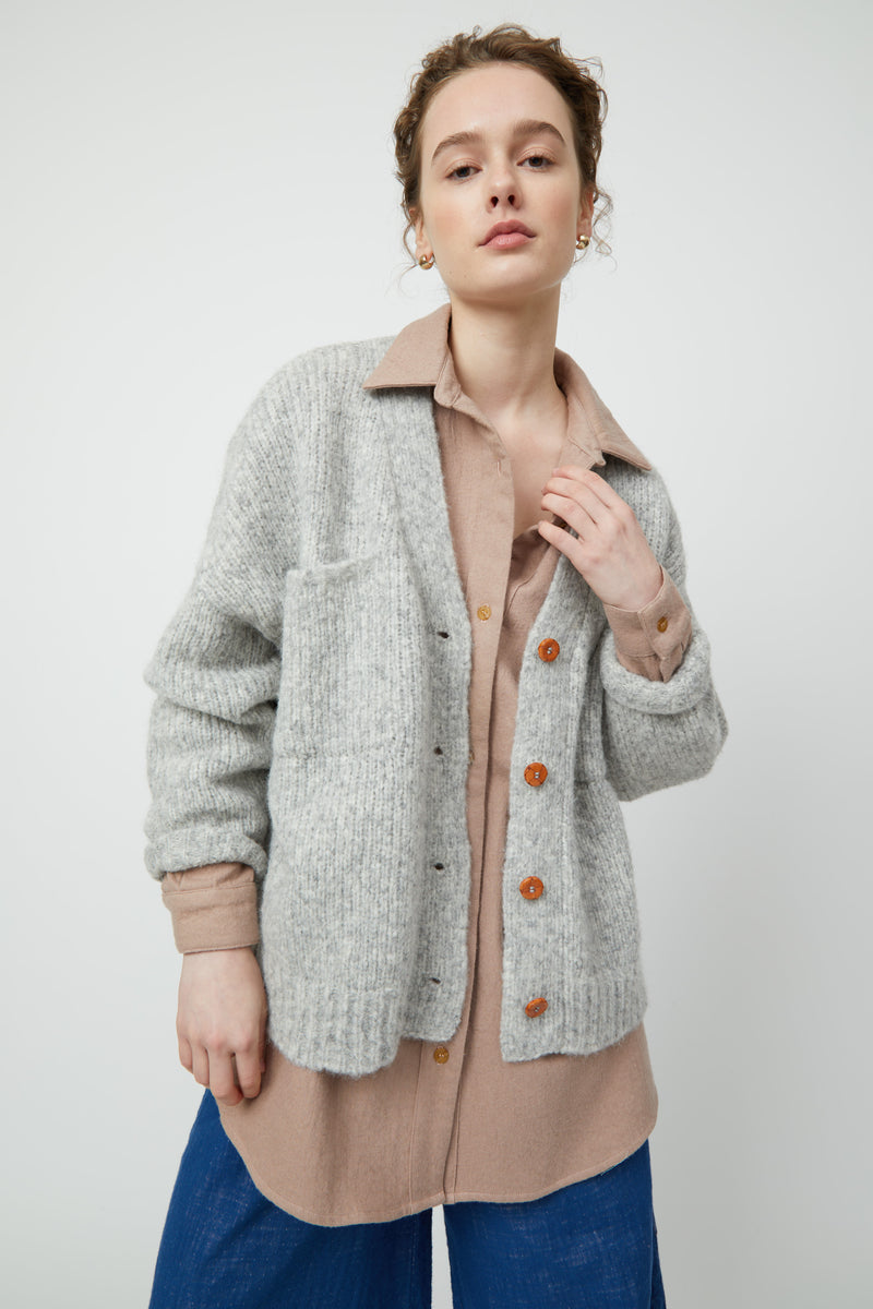 SWEATERS Amelia Cardigan in Cream Atelier Delphine
