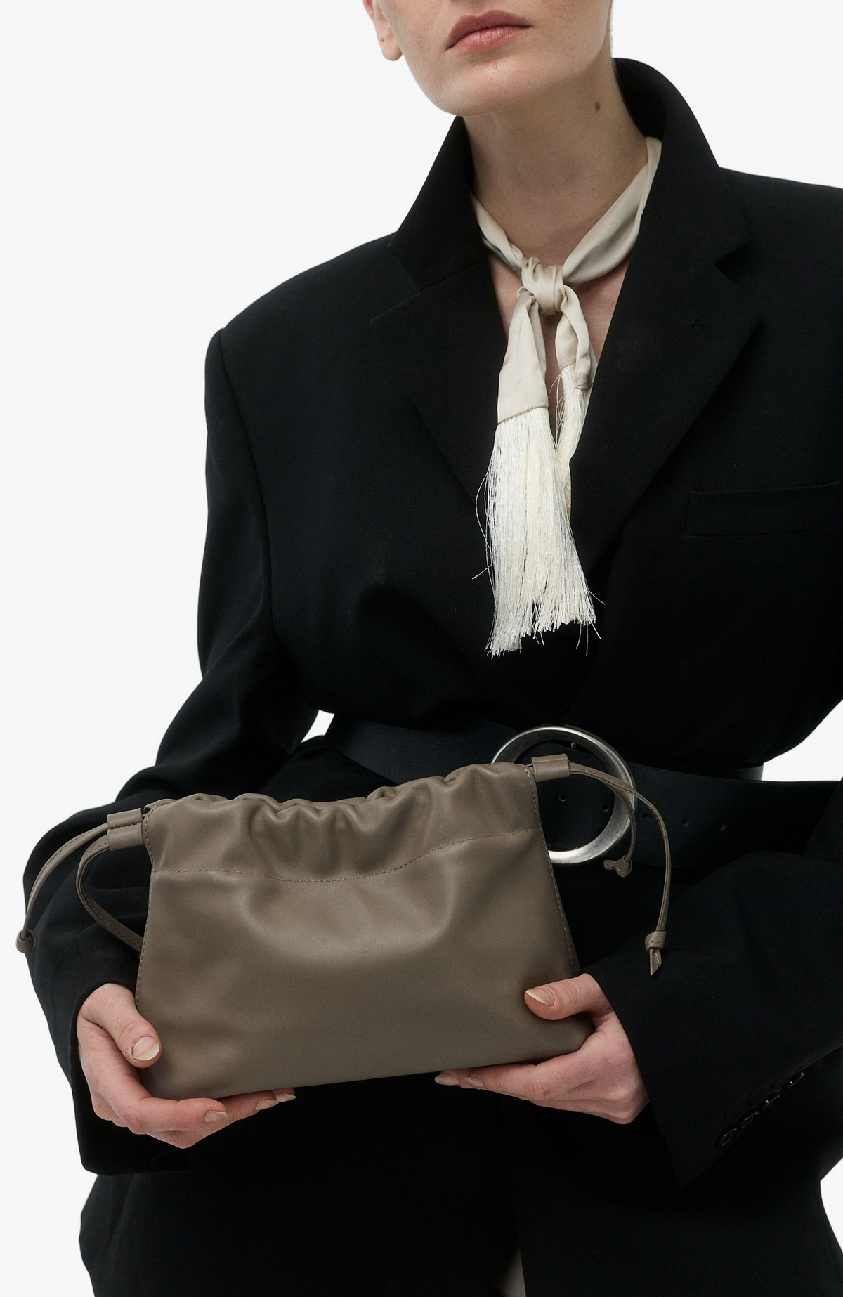 HANDBAGS Mini Asisi Tote in Taupe Lemiz