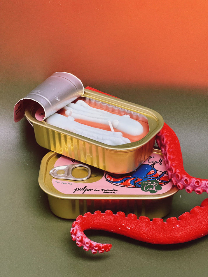 CANDLES/HOME FRAGRANCE Tinned Fish Candle in Tomato TINNED CANDLE