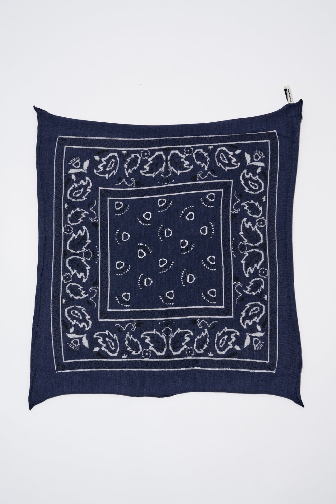 Organic by John Patrick Cashmere Bandana in Navy Serafina