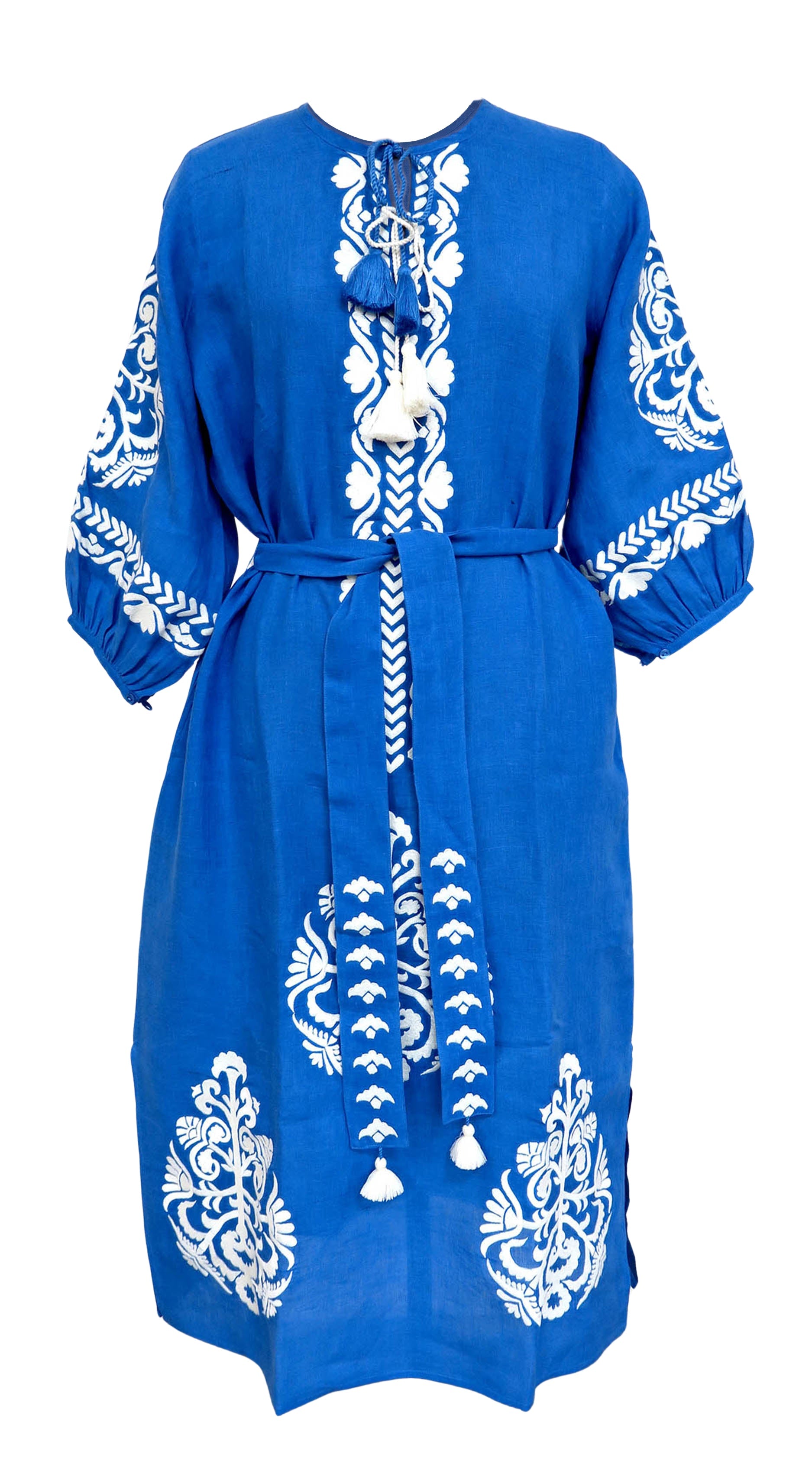 DRESSES/JUMPSUITS Cuba Veronica Maxi Dress in Serena Blue Benaras by Citrus