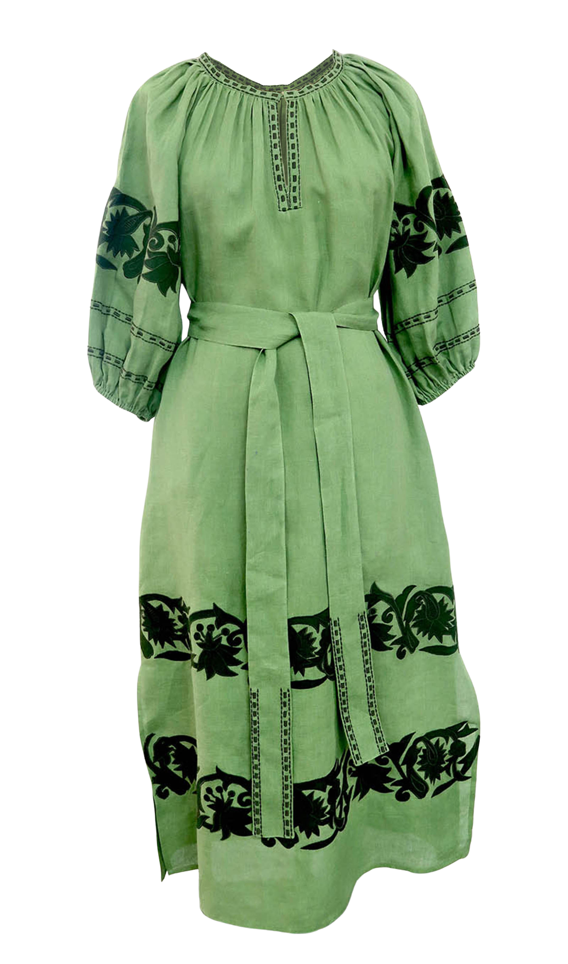 DRESSES/JUMPSUITS Paisley Veronica Maxi Dress in Olive Green Benaras by Citrus