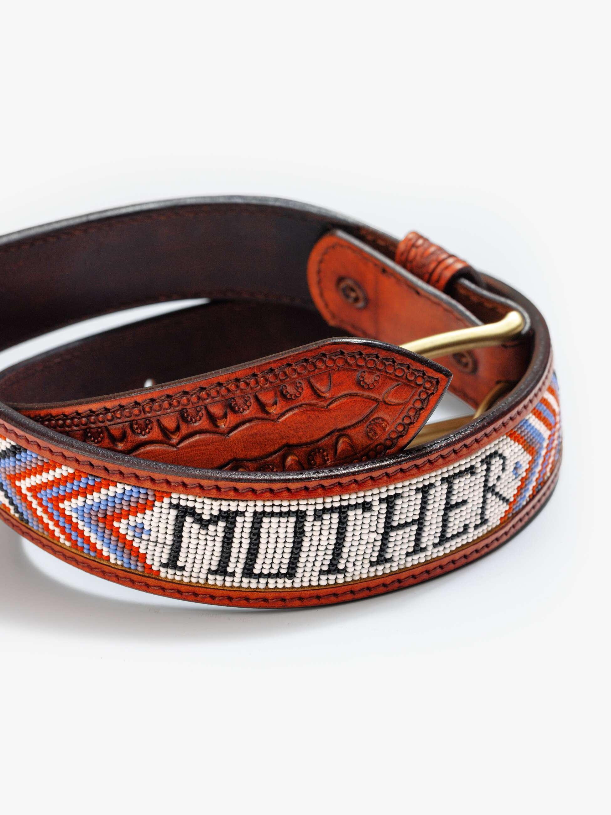 ACCESSORIES The Eye Opener Belt in Brown Mother