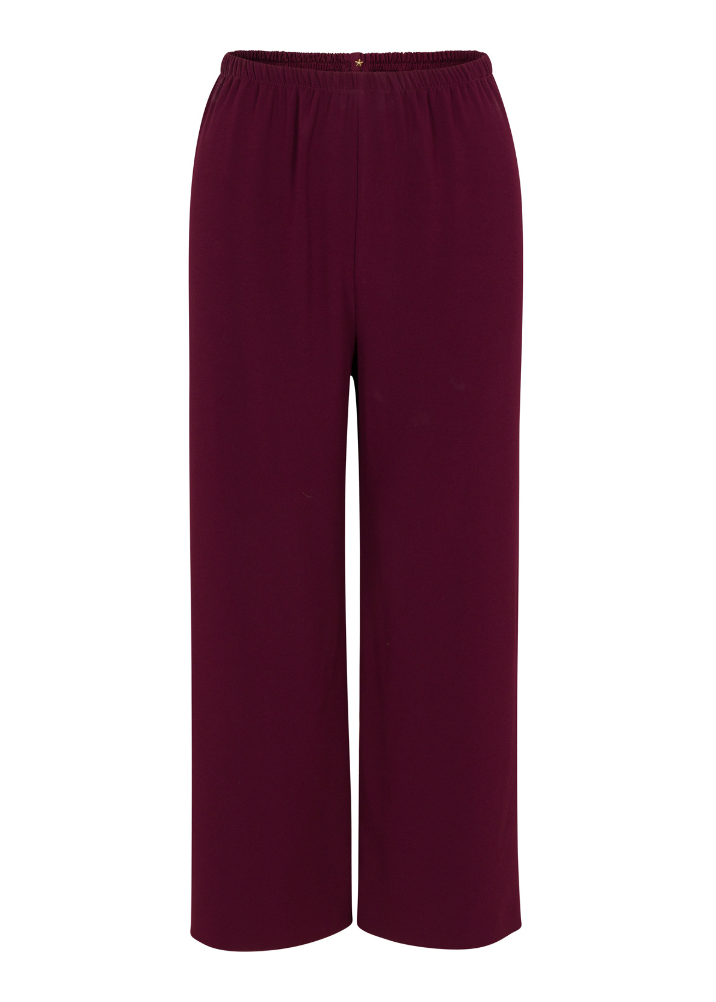 PANTS/SHORTS Cropped Pull-On Pant in Wine Peter Cohen