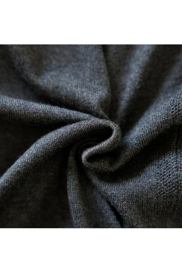 SWEATERS V-Neck Cardigan in Charcoal Grey CT Plage