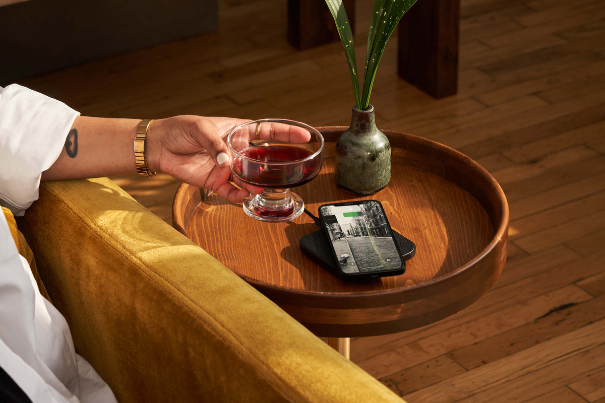 Tech Courant Charger Pad in Black Courant