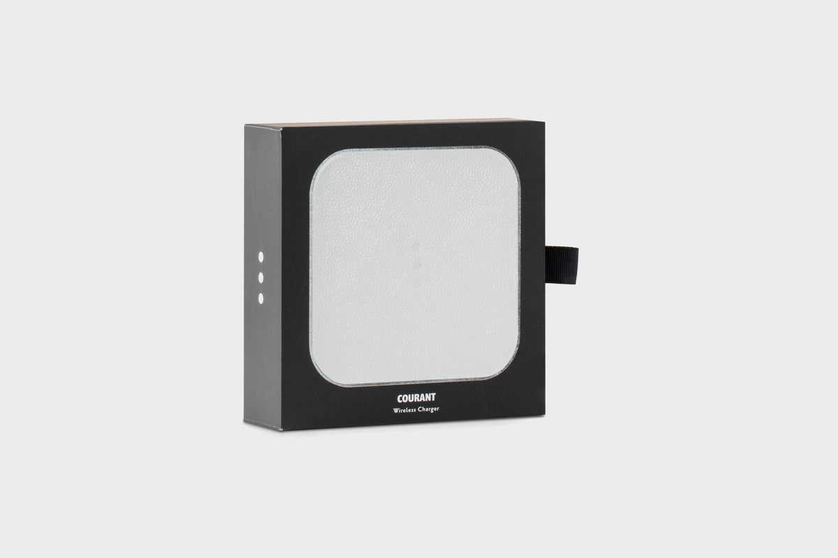 Tech Courant Charger Pad in Bone Courant