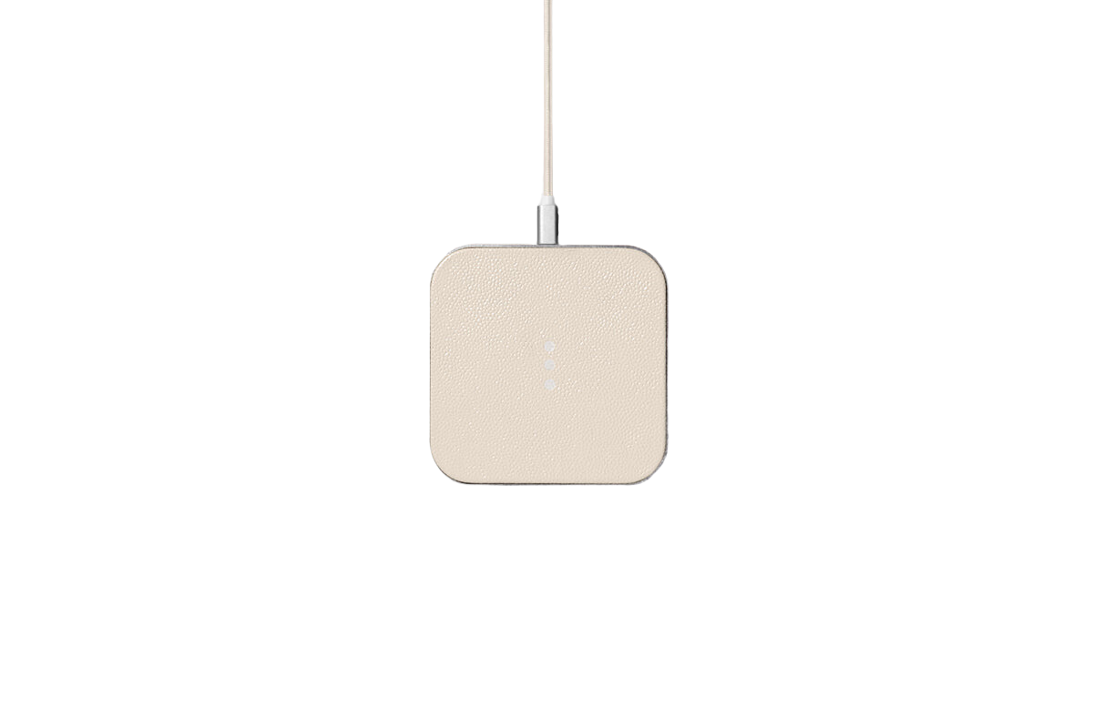 Tech Courant Charger Pad in Bone Courant