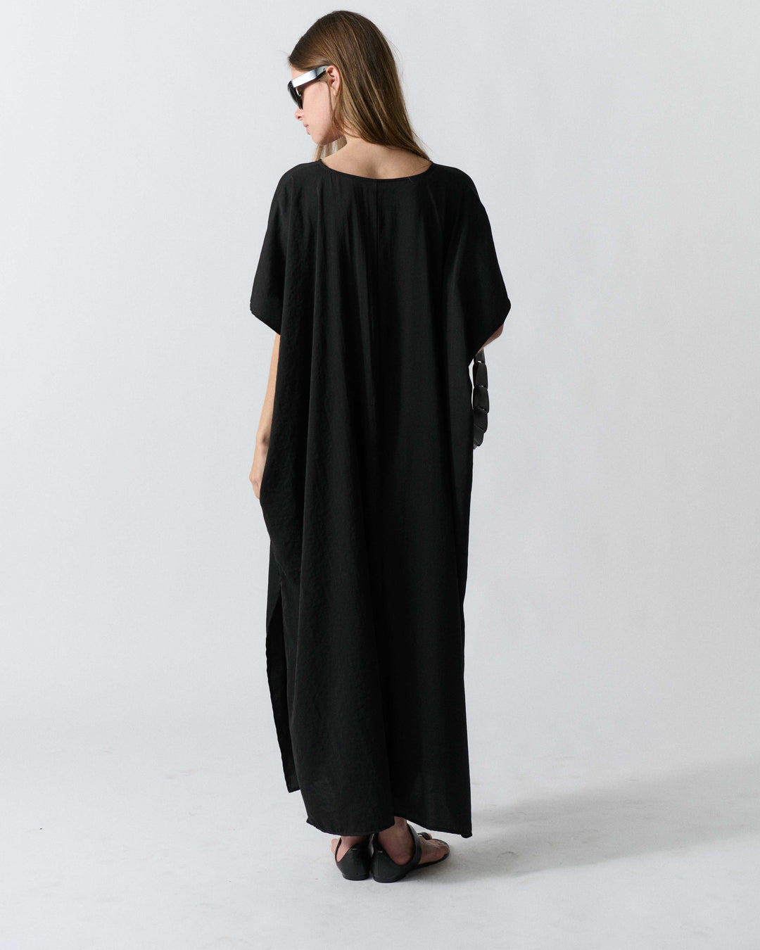 DRESSES/JUMPSUITS Caftan Dress in Black Claudent