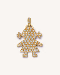 JEWELRY Pavé Baby Girl Pendant Carolina Bucci