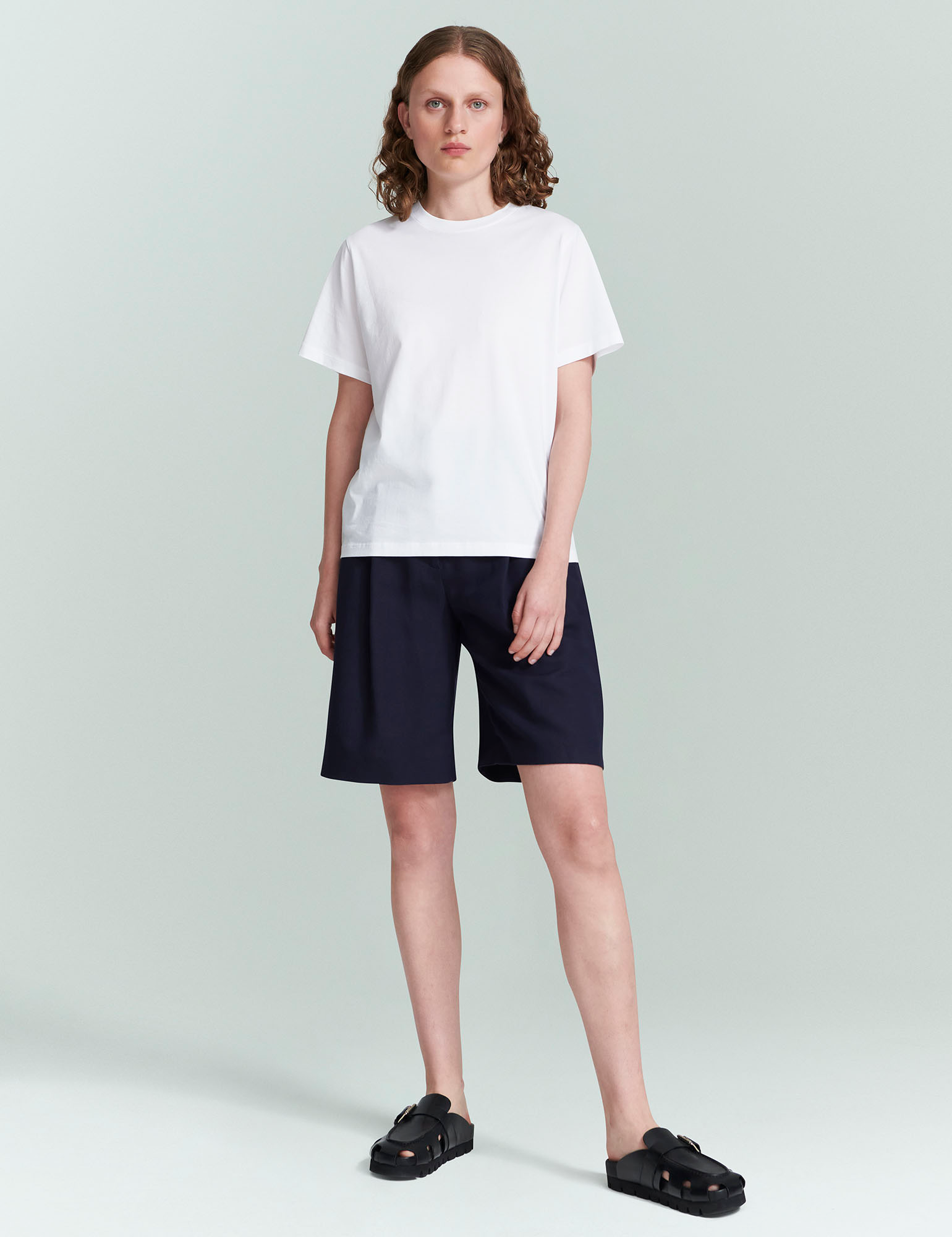 BLOUSES/SHIRTS/TOPS CLASSIC JERSEY T-SHIRT IN WHITE Handvaerk